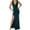 Green, variant on Wdgfv Women Sleeveless V Neck Split Evening Long Dress