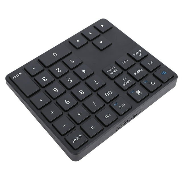 BT Number Pad, USB C Rechargeable 2.4G Numeric Keypad, External 35 Keys Keyboard with Receiver, for Smartphones, Laptops, Desktops, Tablets