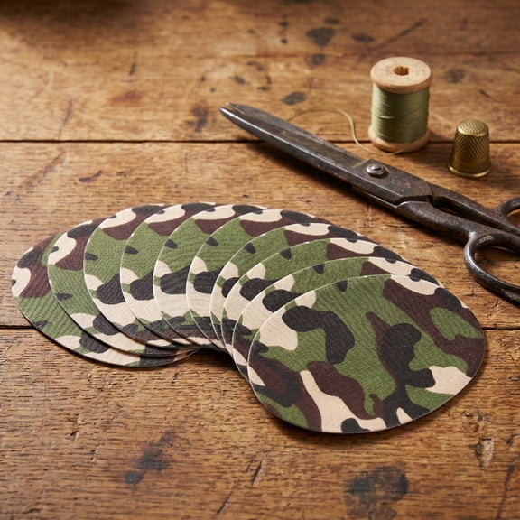 OUNONA 10Pcs Camouflage Iron on Patches Clothing Repair Patches