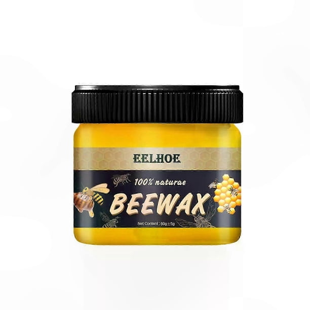 Natural Beeswax Furniture Polish for Wood Care, Floor Cleaning, and Seasoning Maintenance with Brightening Effect, 40/80g Wax Solution