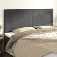 thumbnail image 6 of vidaXL Headboards 2 pcs Light Gray 39.4"x2"x30.7"/34.6" Velvet, 6 of 77