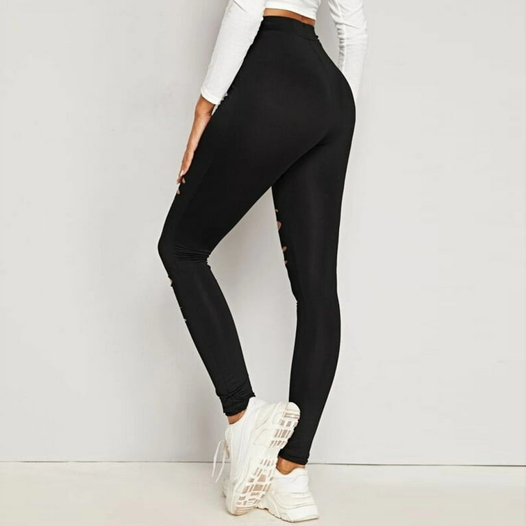  Leggings For Women Non See Through-Workout High Waisted  Tummy Control Black Tights Yoga Pants