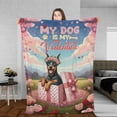 thumbnail image 3 of My Dog Is My Valentine Cute Doberman Pinscher in Gift Box Cozy Fleece Blanket Doberman Dog Lover Gifts Warm Soft Throw Blanket - 3006, 3 of 5
