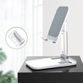 thumbnail image 2 of GUANGHONG Adjustable Aluminum Alloy Lazy Foldable Phone Stand Holder for Desk Tablet Live Streaming & Home Use, 2 of 6