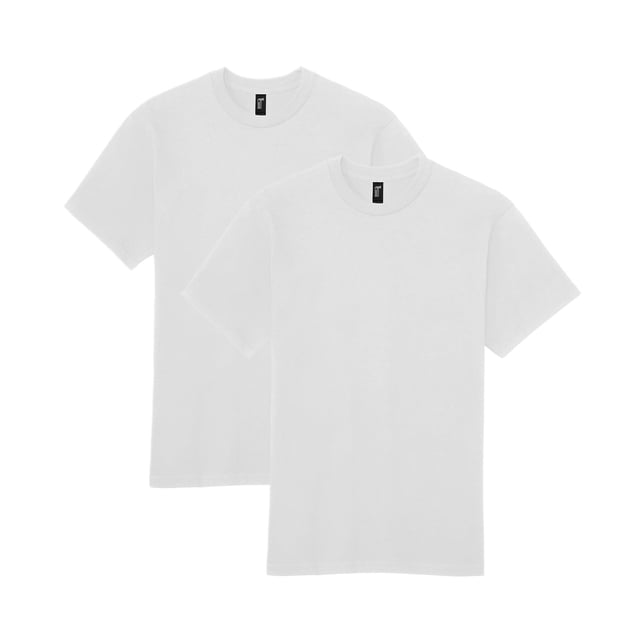 Camiseta Gildan 3XL Pack de 2 unidades color blanco