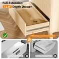 thumbnail image 4 of Zimtown 5 Drawer Dresser with Soft Close Drawers Modern Wood Chest of Drawers with Rounded Corners Storage Cabinet for Bedroom, Entryway Oak, 4 of 8