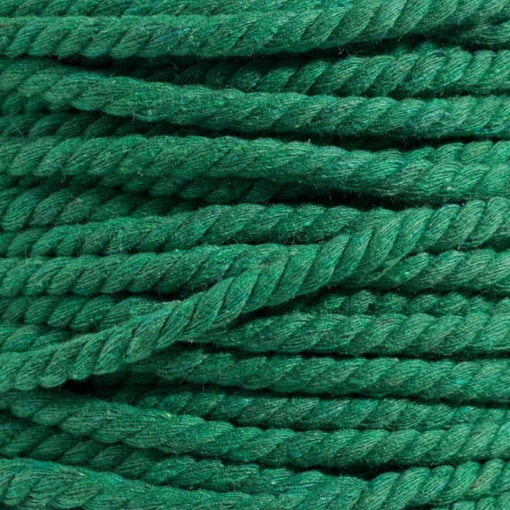 Super Soft 3 Strand Twisted Cotton Rope - Multiple Colors to Choose from in Various Diameters and Lengths