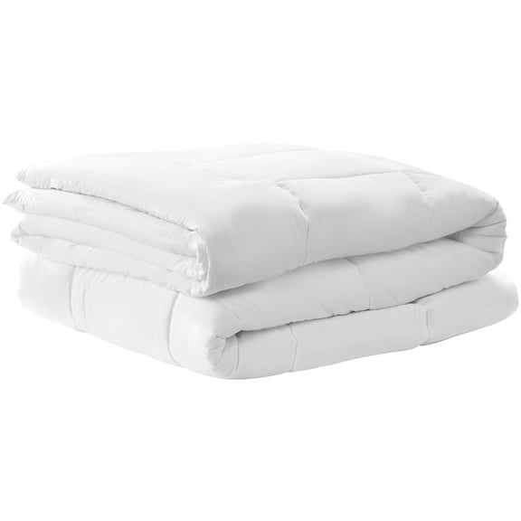 KFFKFF Queen Size Comforter Duvet Insert, 88 x 88 in, Down Alternative Quilted Blanket,All-Season Bedding with 4 Corner Tabs, Soft and Machine Washable,Box-Stitched Design for Home or Hotel Use,White