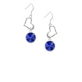 thumbnail image 2 of Delight Jewelry 12mm Crystal Rivoli - Blue Open Heart French Earrings, 2 of 4