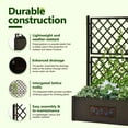 thumbnail image 4 of vidaXL Garden Raised Bed with Trellis, Self Watering with Water Level Indicator, Mocha, PP, 4 of 8