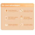 thumbnail image 4 of LED Mirror Lights, Touch Control Makeup Light 31cm Long 1000mAh Battery  for Bathroom, 4 of 7