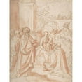 thumbnail image 3 of Frans Francken the Younger 12x14 Black Modern Framed Museum Art Print Titled - Adoration of the Magi, 3 of 5