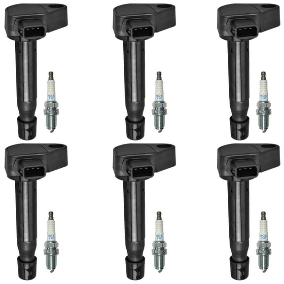 Set of 6 Ignition Coil & 6 NGK Spark Plug for 2004-2008 Acura TL 3.2L V6 UF242