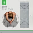 thumbnail image 2 of Gaiam Ultra-Sticky Alignment Yoga Mat, Granite, 6mm Thickness, Made from PVC, 2 of 8