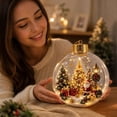 thumbnail image 4 of Glowing Christmas Story Ornament, Light Up Mini Holiday Scene Hanging Decoration with Warm LED Light, Festive Keepsake Gift for Home Christmas Tree Window Mantel Decor, 4 of 6