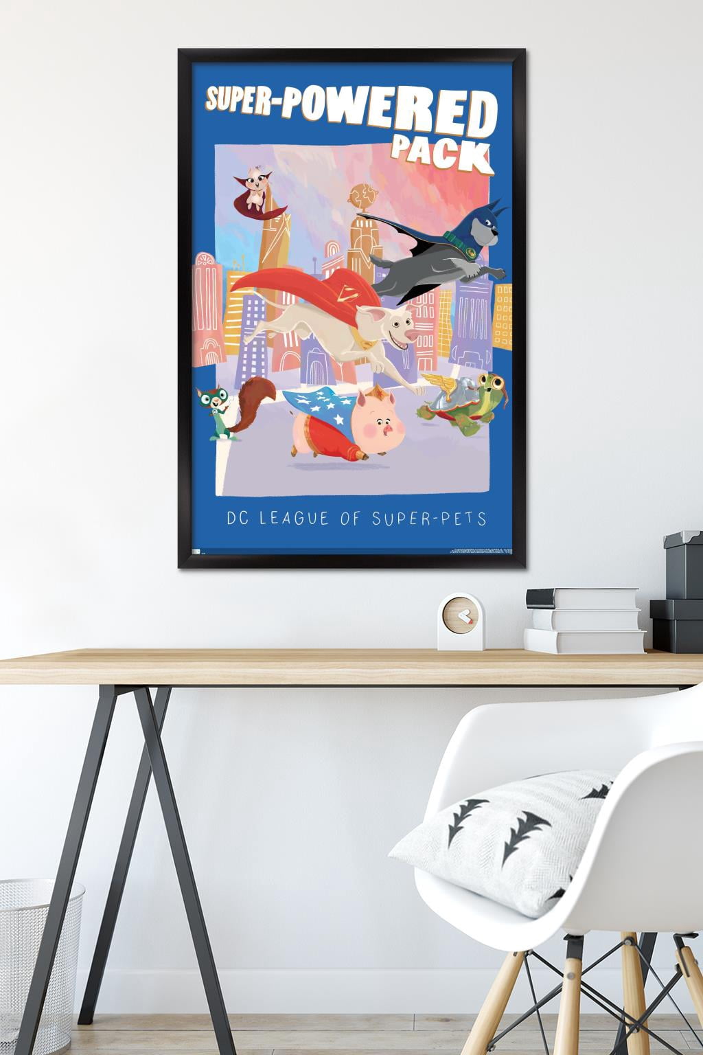 DC Comics Movie DC League of Super-Pets - Super-Powered Pack Wall Poster, 22.375" x 34" Framed