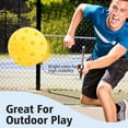 thumbnail image 5 of NOGIS Sports Outdoor Pickleballs - 40 Holes Pickleball Balls - (USAPA) Approved Portable Pickle Ball for Recreational & Club Play -3 Packs of Pickleballs (Yellow), 5 of 7