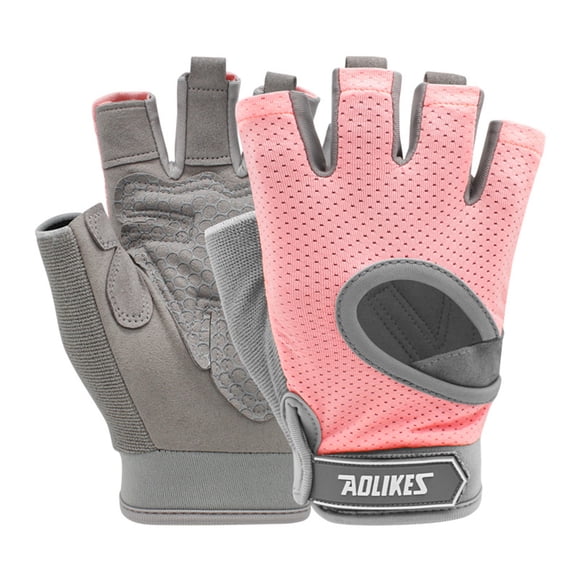 Guantes de Fitness Sonducket Transpirable Medio Dedo Rosa/M