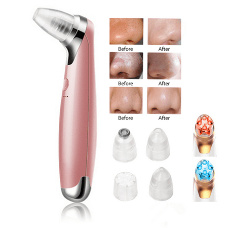 Skin Tag Removal Machine Electric Blackhead Suction Removal LED Light Acne Pore Cleaner Skin Care Device, Skin Lifting Cleaner, Vacuum Blackhead Suction Device ()