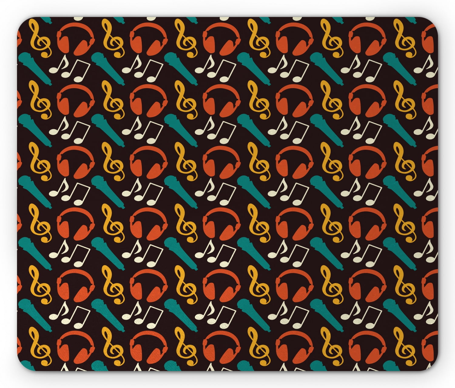 Blue Musical Notes Unique Custom Rectangle Mouse pad,Gaming Non-Slip
