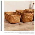 thumbnail image 3 of BRIGHTFUFU Handwoven Seagrass Basket Rectangular Storage Organizer Box for Home, Office, and Sundry Items, 3 of 8