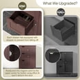 thumbnail image 4 of HomGarden 31.5-in Bathroom Floor Cabinet Freestanding Storage Organizer W/ 3 Drawers & Adjustable Shelf for Living Room, Entryway, Brown, 4 of 11