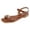 Camel, variant on Berness Women’s Ankle Strap Sandals – Gold Hardware Accent, Square Open Toe, Cushioned Footbed, Lightweight Flat Sandals TRISTAN Black 10