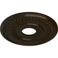 thumbnail image 3 of Ekena Millwork 15 3/4"OD x 3 7/8"ID x 3/4"P Berkshire Ceiling Medallion (Fits Canopies up to 7"), Hand-Painted Bronze, 3 of 6