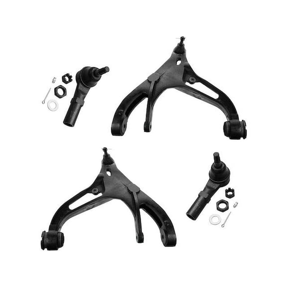 Front Control Arm and Tie Rod End Kit - Compatible with 2002 - 2005 Dodge Ram 1500 2003 2004