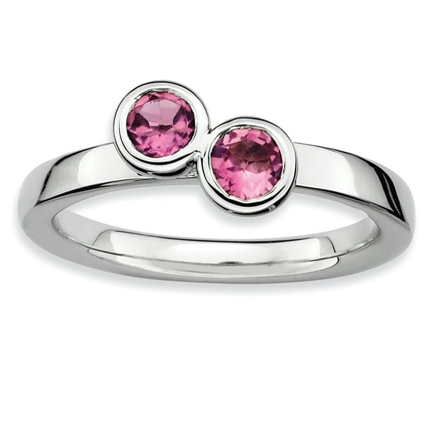 Pink tourmaline hotsell band ring