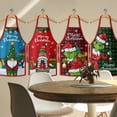 thumbnail image 2 of Oferta especial de Amazon Nuevo delantal navideño Estilo Grinch Santa Claus Delantal de cocina para el hogar Suministros de decoración navideña, 2 of 4