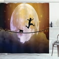 thumbnail image 1 of Ambesonne Adventure Shower Curtain, Boy and Cat on, 69"Wx84"L, Multicolor, 1 of 3