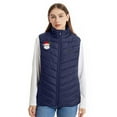 thumbnail image 4 of Heated Vest Women, Full-Zip Unisex Rechargeable Electric Heating Jacket Outerwear Hiking Outdoors Winter Warm Coat (S, Blue), 4 of 7