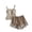 Gray, variant on Womens Summer Lace Camisole Pajama Set with Chest Pad French Button High Waist Elastic Waist Sashes Casual Lounge Wear