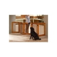 thumbnail image 2 of Camaflexi Ruffluv 3 Panel Wooden Dog Gate 36” Animal Barrier Pet Gate, Chestnut 100% Solid Wood, 2 of 7