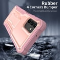 thumbnail image 4 of ExoGuard For Samsung Galaxy A13 5G Case, Phone Case with Screen Protector and Kickstand (Pink), 4 of 8