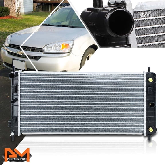 PM PERFORMOTOR Aluminum Core Replacement Radiator For 04-06 Chevy Malibu/Pontiac G6 AT DPI-2727