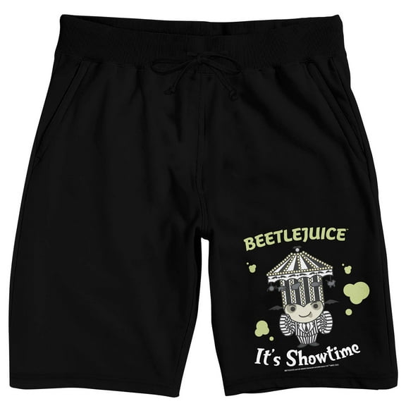Beetlejuice It's Showtime Men's Black Sleep Pajama Shorts
-M