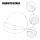 thumbnail image 3 of BESTYASH 4Ud Marco De Flexible Plateado Para Crear Accesorios Tradicionales Hanfu, 3 of 8