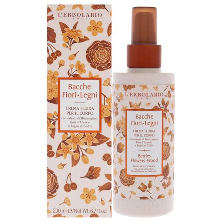 LErbolario Berries Flowers Wood Fluid Body Cream 6.7 oz Body Cream