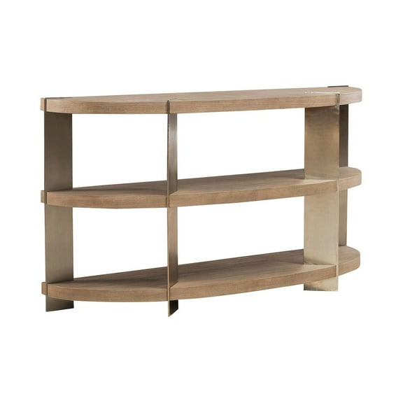 Liberty Furniture Harlow Living Room Sofa Table - Sandstone & Satin Nickel