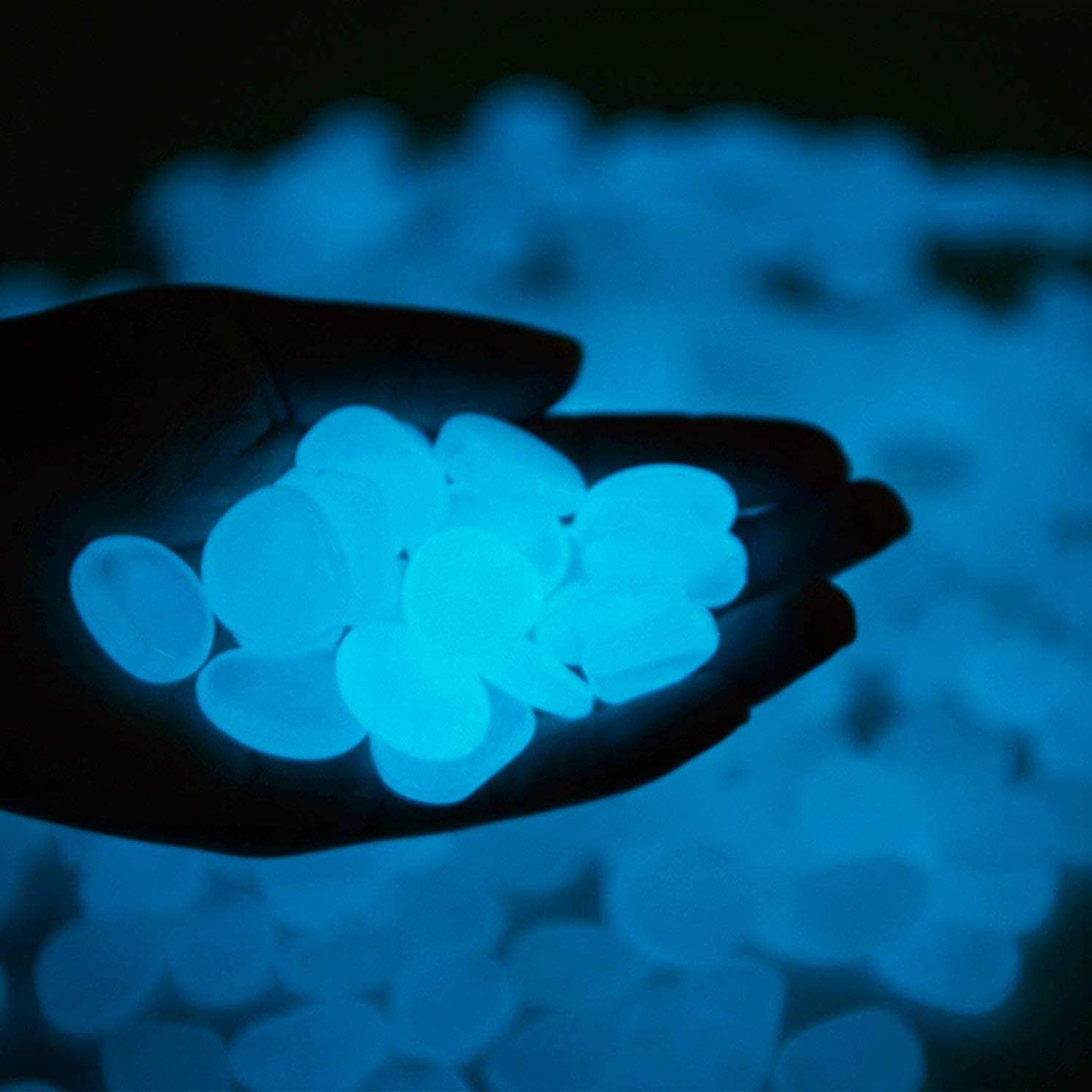 Pierres Lumineuses Fluorescentes D'extérieur MINIFINKER - Sachet De 100 Galets Blancs