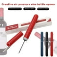 thumbnail image 2 of QenASHaing Wine Bottle Opener, Air Pressure Wine Corkscrew With Cutting Wine Bottle Foil Knife, Effortlessly Open Wine Bottles Without Damaging Corks, Easy-to-Use, 2 of 9