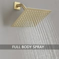 thumbnail image 2 of Shower Faucet Set Brushed Gold, Bathroom Rainfall Shower System with Stainless Steel Rain Shower Head, Single Function Shower Trim Kit with Rough-in Valve, 2 of 5