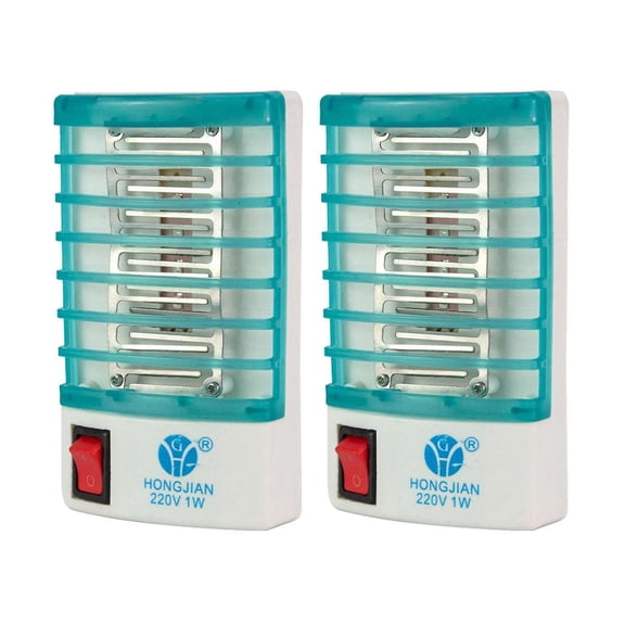 Deago Electronic Insect & Fly Killer Plug in Bug Zapper Eliminates Pest Control UV LED Mosquito Killer Lamp (2 Pack)