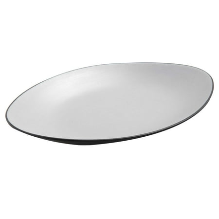 

Birmingham Oval Dinner Plate 13 1/2 X 8 1/2 X 1 3/4 Melamine Two Tone 2 packs