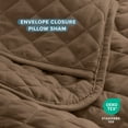 thumbnail image 6 of Bare Home Quilt Set - 3 Piece - Diamond Stitched Bedspread Coverlet - King, Cocoa, 6 of 9