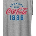 thumbnail image 3 of Coca-Cola - Star Circle - Womens Short Sleeve Graphic T-Shirt, 3 of 5