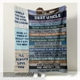 thumbnail image 3 of Best Uncle Gifts, Uncle Gifts from Niece and Nephew, Funcle Gifts, Gifts for Uncles from Nieces, Best Uncle Ever Gift for New Uncle, Uncle Birthday Gifts Throws Blankets 60x50in, 3 of 6