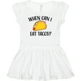 thumbnail image 3 of Inktastic When Can I Eat Tacos Baby Girls Baby Dress, 3 of 5